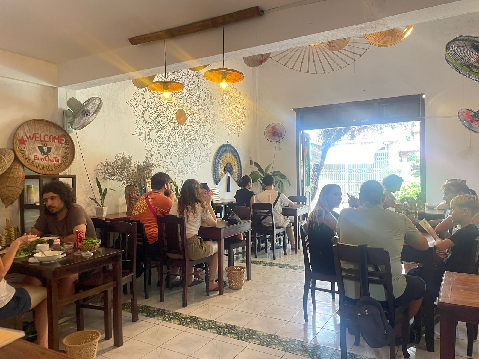 Cozy local restaurant on the Hoi An street food tour